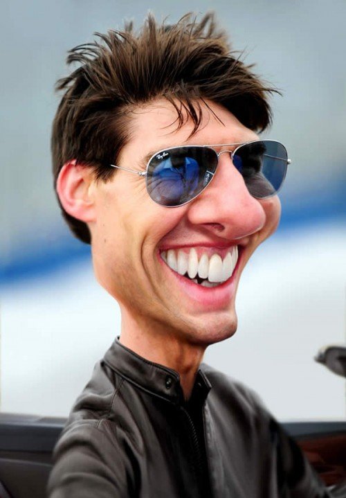 Tom Cruise Caricature Photo